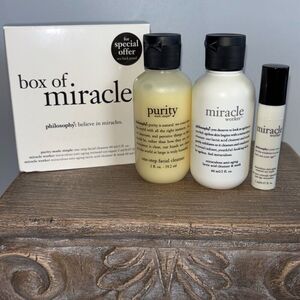 New Philosophy box of miracles facial mask cleanser eye repair